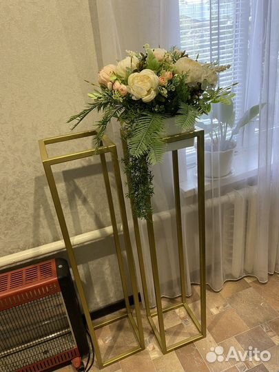 Стойки для цветов на свадьбу