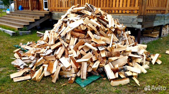 Дрова сухие в укладку любого объема