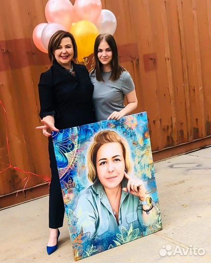 Портреты по фото на холсте в Краснодаре