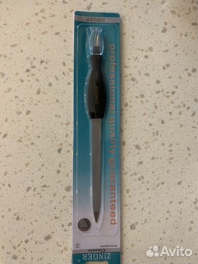 Пилка для ногтей алмазная с триммером Zinger