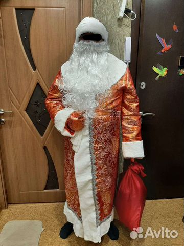 Костюм Деда Мороза взрослый парчовый