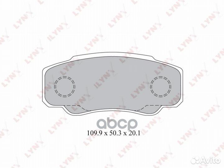 Колодки тормозные дисковые зад citroen jump