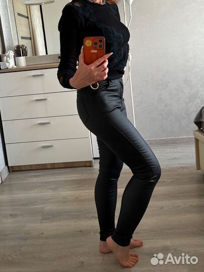 Брюки женские стрейч черные 44