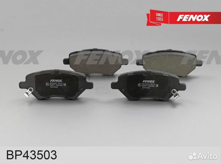 Fenox BP43503 BP43503 колодки дисковые передние\ C