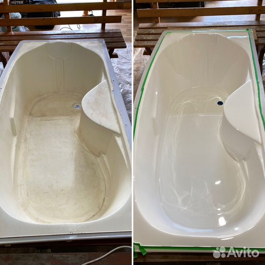 Реставрация ванн жидким акрилом,литьевым мрамором