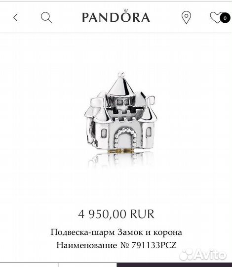 Шармы Pandora, оригиналы