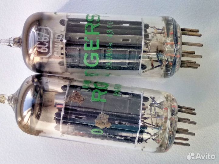 Пара ламп 6CG7 Rogers Canada