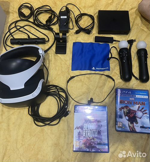 Sony playstation 4 VR + 2 игры
