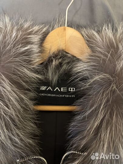 Меховая жилетка из песца