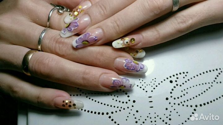 Маникюр, шеллак, наращивание ногтей