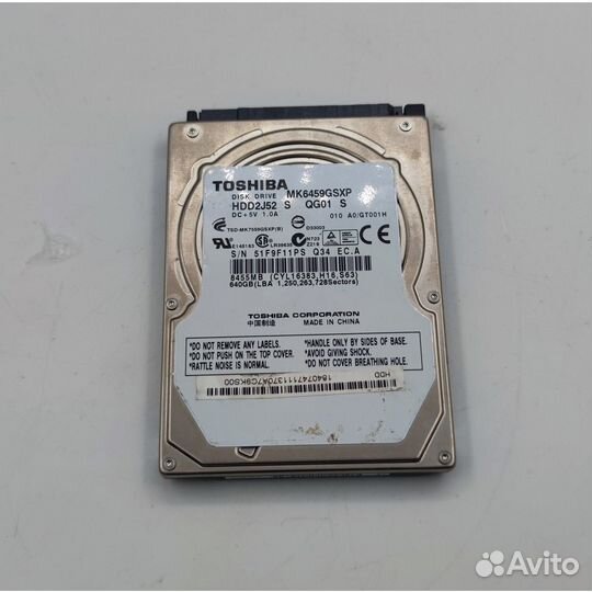 HDD MK6459gsxp, Toshiba, 640,1 Гб, SATA, 3.5