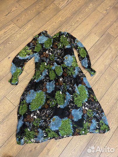 Платье свободное шифоновое длинное