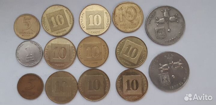 Монеты Ирана, Израиля, Ливана, Пакистана