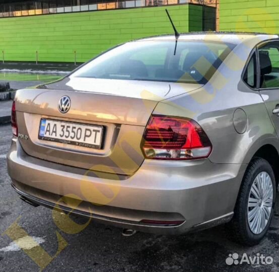 Задний бампер VW Polo 5 2009-2020 LR7L