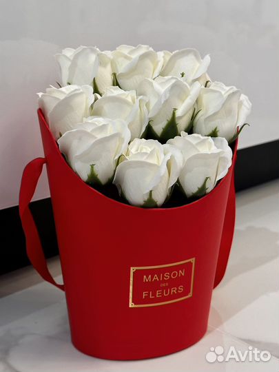 Букет из мыльных роз