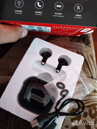 Беспроводные наушники леново
