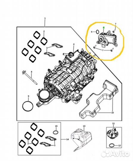 Б/У Привод регулируемого впуска В хорошем