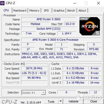 Игровой компьютер Ryzen 5 3600/GTX 1660/16gb/SSD