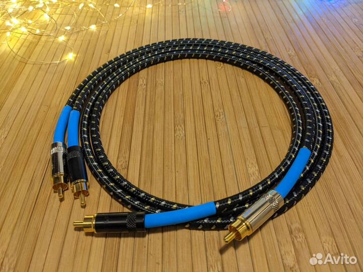 Межблочный провод Vintage 2*RCA на 2*RCA HVC