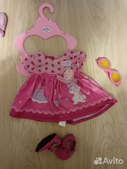 Baby born с санками и одеждой