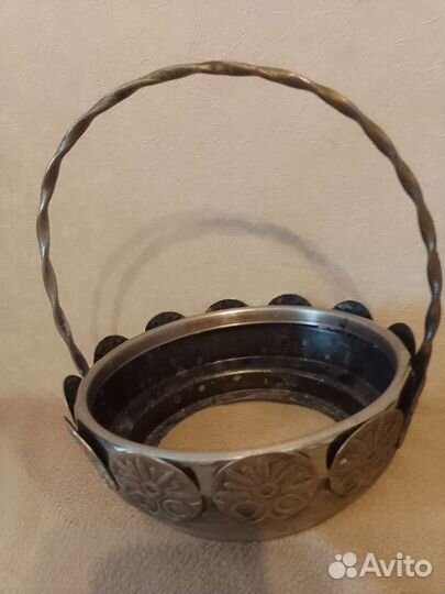 Корзина из мельхиора