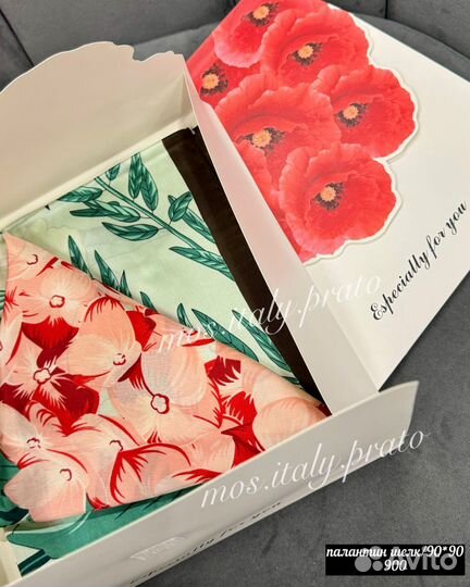 Палантин шелк италия 90*90 разные идеи к 8 марта