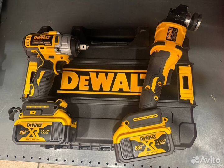 Набор электроинструмента DeWalt 2в1 гайковерт и болгарка (ушм)