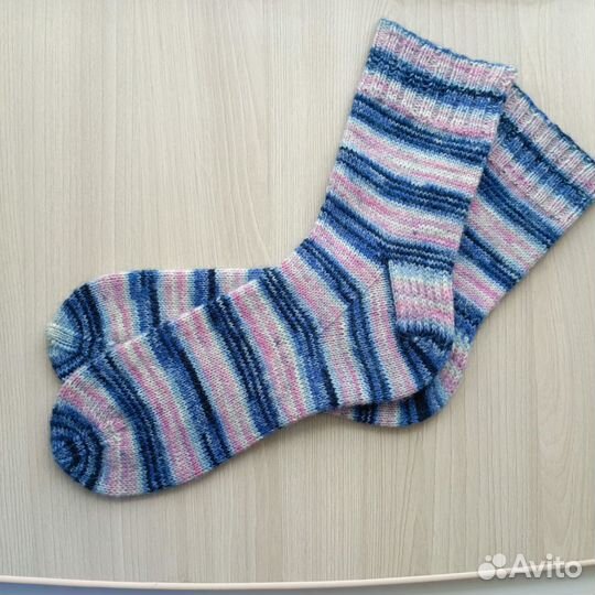 Носки шерстяные мужские вязаные