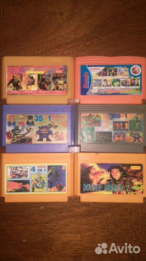 Картриджи dendy из 90х