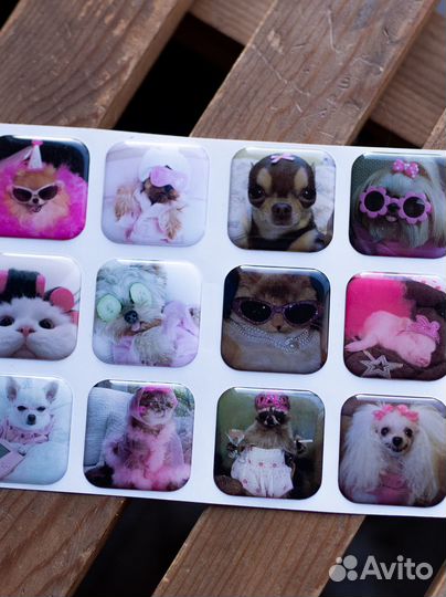 3D наклейки стикеры с Вашим дизайном опт