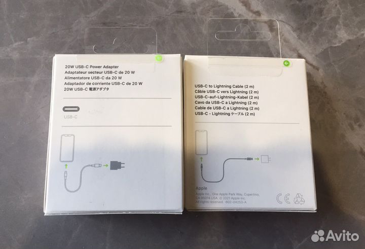 Оригинальная зарядка на iPhone 20w и провод 2м