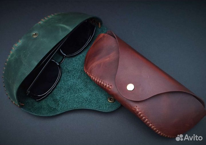 Чехол для очков натуральная кожа