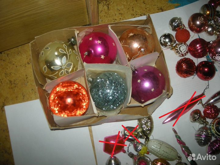 Елочные игрушки стеклянные СССР №2 самовывоз