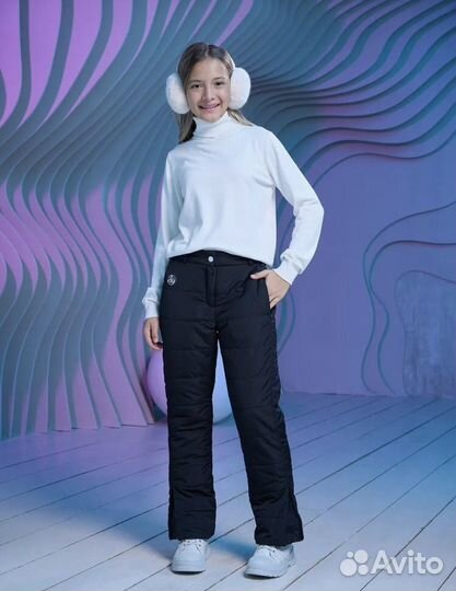 Shaluny Шалуны брюки зимние для девочки рост 122