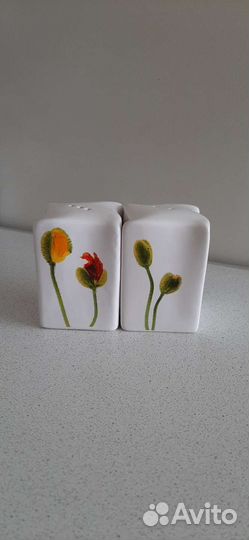 Набор для специй 2 предмета керамика, бу