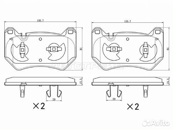 Колодки тормозные (Спереди) Audi Q5 16-20