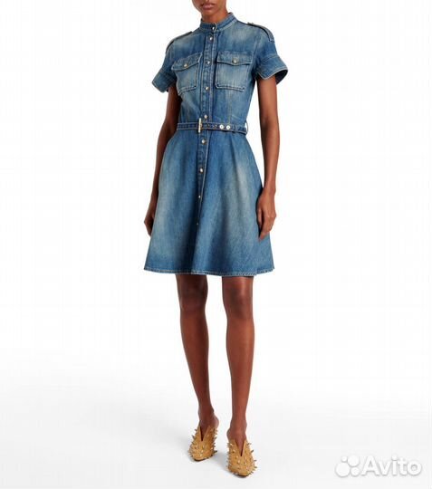 Платье миди Alexander McQueen