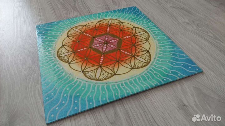 Картина сакральная - мандала Цветок Жизни