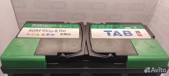 Аккумулятор agm 95 Ah 850A Tab автомобильный