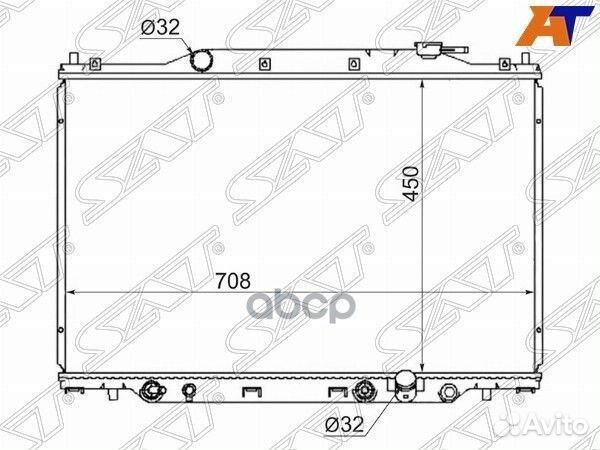 Радиатор Honda Stepwgn 01-05 HD0009-RF3 Sat