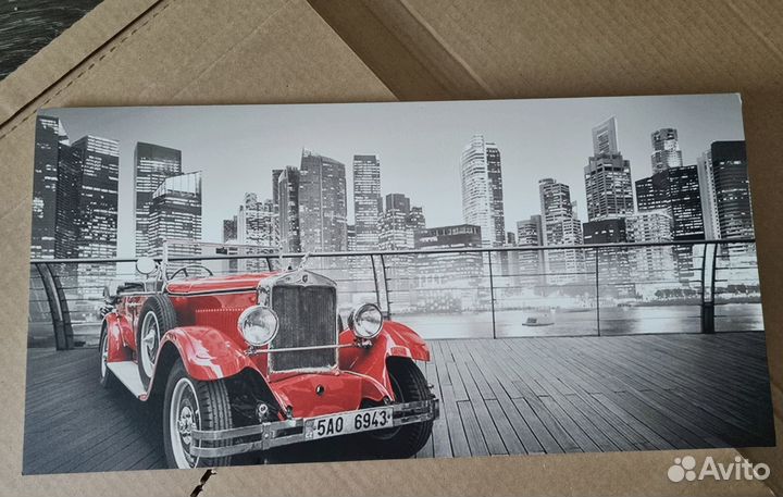 Картины 20х40 см, пенокартон, 2 шт комплект