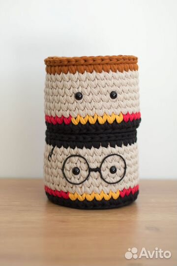 Вязаная корзина Гарри Поттер