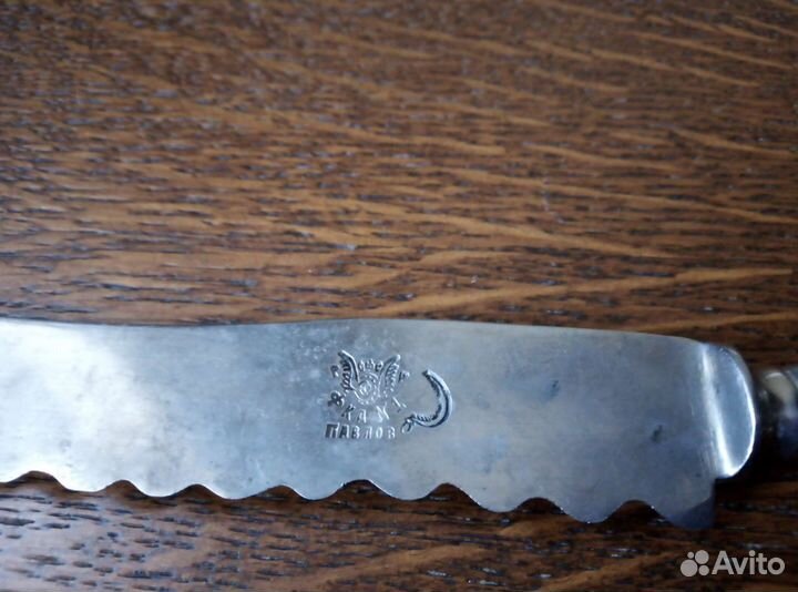 Нож для хлеба и нож консервный, старинные