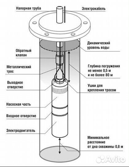 Скважинный насос Belamos TF-40