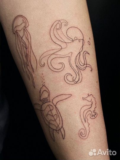 Модель на тонкие и воздушные татуировки