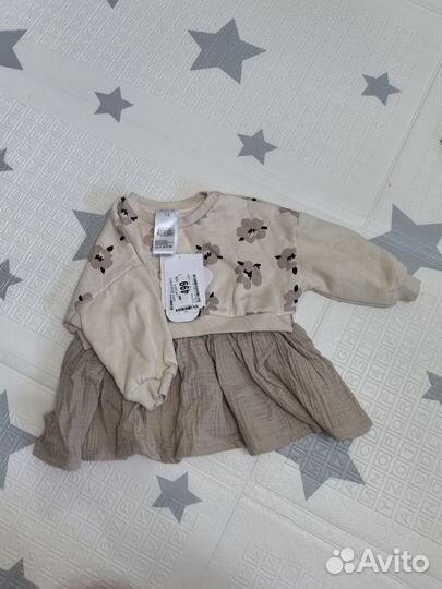 Детское платье -толстовка 74