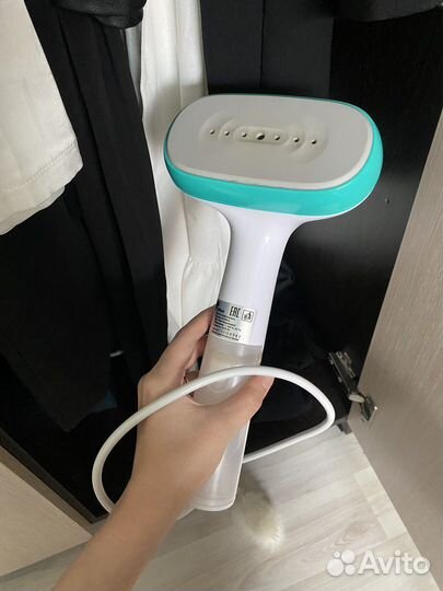 Ручной отпариватель Kitfort бело-бирюзовый