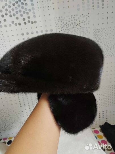 Берет норковый новый