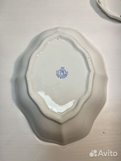 Набор для варенья, костяной фарфор Песочное 1955 г