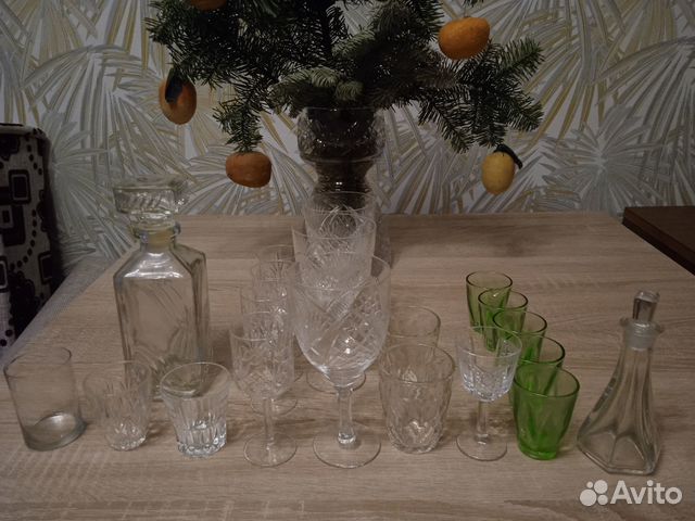 Рюмки бокалы, графин и штоф СССР
